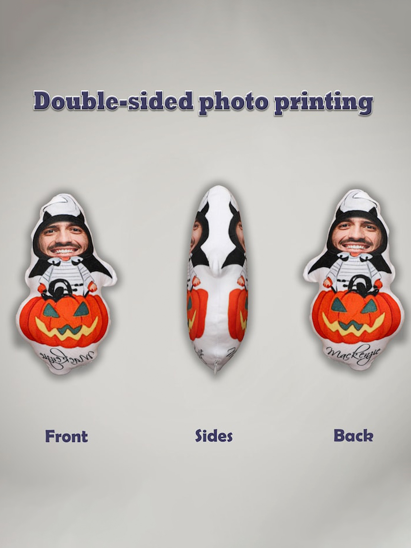 Personalized Halloween Photo Pillow